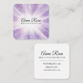 *~*の霊気の治療エネルギーは軽い労働者を放射します スクエア名刺 (正面/裏面)