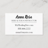 *~*の霊気はエネルギー治療の軽い労働者を放射します 名刺 (裏面)