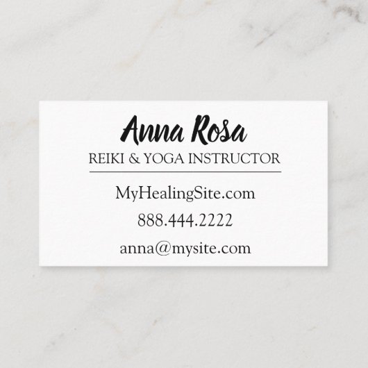 *~*の霊気はエネルギー治療の軽い労働者を放射します 名刺 (裏面)