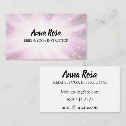 *~*の霊気はエネルギー治療の軽い労働者を放射します 名刺 (正面/裏面)