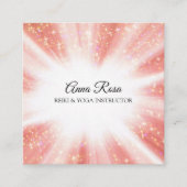 *~*の霊気エネルギー治療の破烈の軽い労働者 スクエア名刺 (正面)