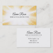 *~*の霊気エネルギー治療の輝き光線 名刺 (正面/裏面)