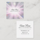 *~*の霊気エネルギー治療光線の軽い労働者 スクエア名刺 (正面/裏面)