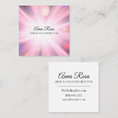 *~*の霊気エネルギー治療光線の軽い労働者 スクエア名刺 (正面/裏面)