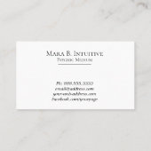 *~*の霊魂媒体の水彩画の精神コミュニケーション 名刺 (裏面)