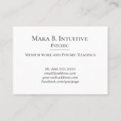 *~*の霊魂媒体の水彩画はラベンダーを主演します 名刺 (裏面)