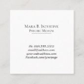 *~*の霊魂媒体の精神コミュニケーション水彩画 スクエア名刺 (裏面)