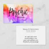 *~*の霊魂媒体の精神コミュニケーション水彩画 名刺 (正面/裏面)