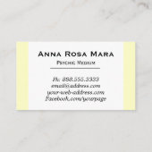 *~*の霊魂媒体の読者の形而上学的な水彩画 名刺 (裏面)