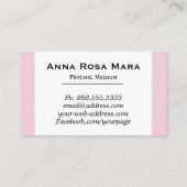 *~*の霊魂媒体の読者の形而上学的な水彩画 名刺 (裏面)