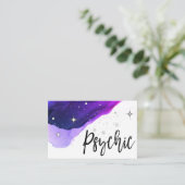 *~*の霊魂媒体は水彩画の紫色を主演します 名刺 (スタンド正面)