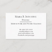 *~*の霊魂媒体は水彩画の紫色を主演します 名刺 (裏面)