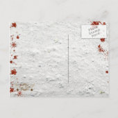 の霜の降りた休暇配達クリスマスポストカード シーズンポストカード (裏面)