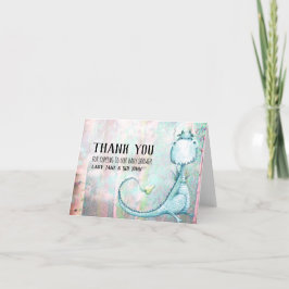 *~*の青いドラゴンの男の赤ちゃんのシャワーは感謝していしています サンキューカード