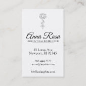 *~*の青いラベンダーのはすは霊気の治療エネルギーを放射します 名刺 (裏面)