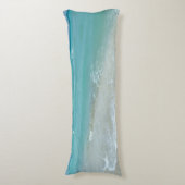 の青リラックスビーチ海景観自然シーン ボディピロー (正面縦)