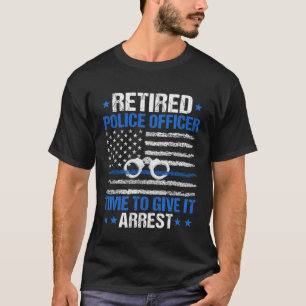 ~の青与え線警察を逮捕す退職したる時間 Tシャツ