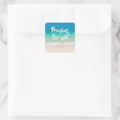 の青祈海ビーチシーン スクエアシール (バッグ)