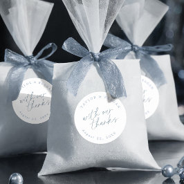 の青結婚白ID1045感謝していと共に使用 ラウンドシール