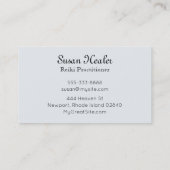 *~*の青緑の星の曼荼羅のスパの所有者の治療師 名刺 (裏面)