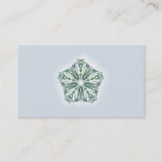 *~*の青緑の星の曼荼羅のスパの所有者の治療師 名刺 (正面)