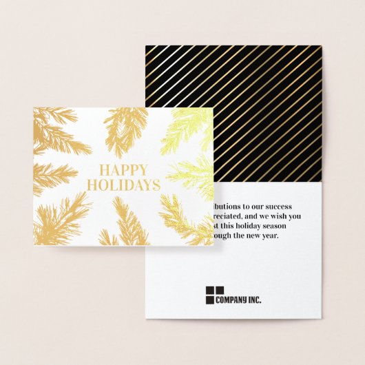 の非攻撃的な冬の休日の街並み従業員 箔カード (ディスプレー)