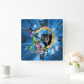 の音楽遊の時間 スクエア壁時計 (ホーム)