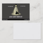 の音楽遊ホルンミュージシャンロゴ 名刺 (正面/裏面)