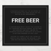 の頼グロムスマン「FREE BEER」 ビールラベル (シングルラベル)