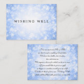 の願い結婚井戸の青い冬の不思議の国 エンクロージャーカード (正面/裏面)