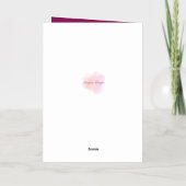 の願結婚い、折り畳まれたグリーティングカード 箔グリーティングカード (裏面)