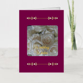 の願結婚い、折り畳まれたグリーティングカード 箔グリーティングカード (正面)