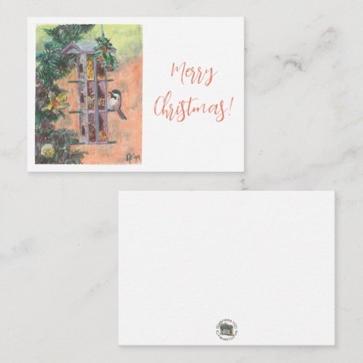 の食べ物を与えバーディ・ギフト・ノート・カード ノートカード (正面/裏面)