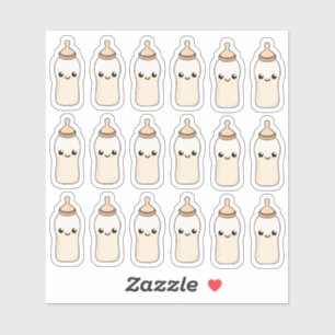 の食べ物を与えベビーミルクボトルベビーシャワー装飾 シール