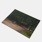 の食べ物を与え公園の鳥(Paul Peel著) ドアマット (アングル)