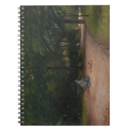 の食べ物を与え公園の鳥（Paul Peel著） ノートブック