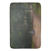 の食べ物を与え公園の鳥(Paul Peel著) バスマット (正面縦)