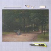 の食べ物を与え公園の鳥(Paul Peel著) 薄葉紙 (クラフト)