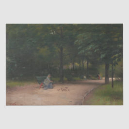 の食べ物を与え公園の鳥（Paul Peel著） 薄葉紙