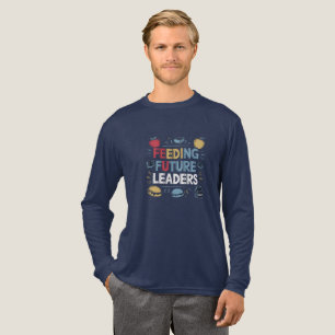 の食べ物を与え将来の指導者 トライブレンドTシャツ