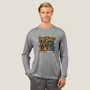 の食べ物を与え将来の指導者 トライブレンドTシャツ