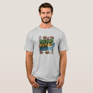 の食べ物を与え将来の指導者 Tシャツ