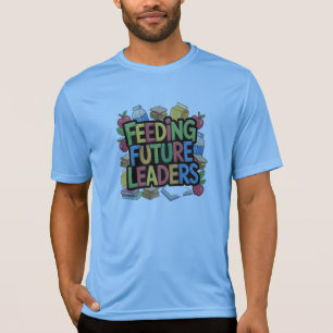の食べ物を与え将来の指導者 Tシャツ