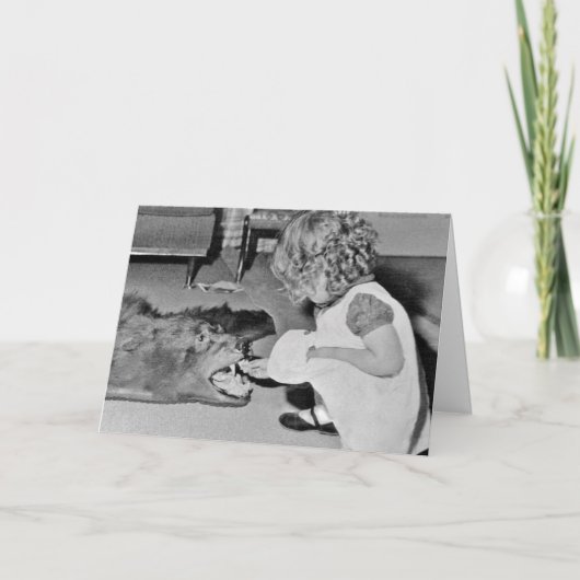 の食べ物を与えBear Greeting Card カード (正面)