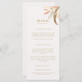 の食結婚品メニューカードディナーランチブランチC100 メニュー (正面/裏面)