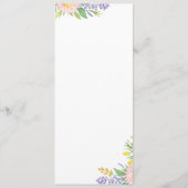 の食結婚品メニュー |最小クラシックフローラ メニュー (裏面)