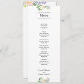 の食結婚品メニュー |最小クラシックフローラ メニュー (正面/裏面)