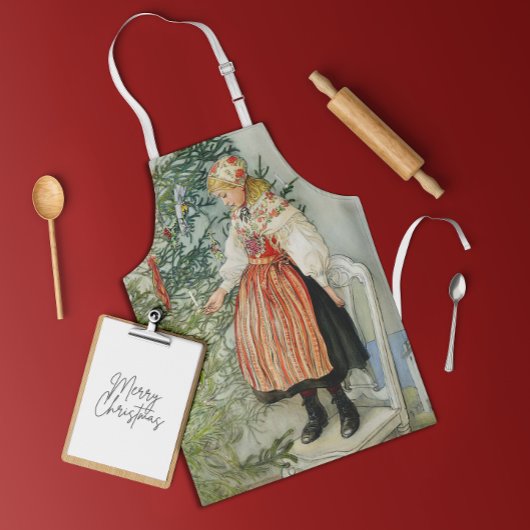 の飾クリスマスツリー – カール・ラーソン エプロン