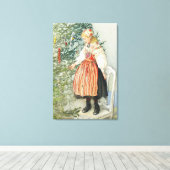 の飾クリスマスツリー – カール・ラーソン キャンバスプリント (インサイチュ (ウッドフロア))