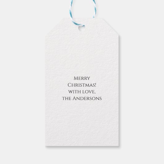 の飾クリスマスツリー – カール・ラーソン ギフトタグ (裏面)